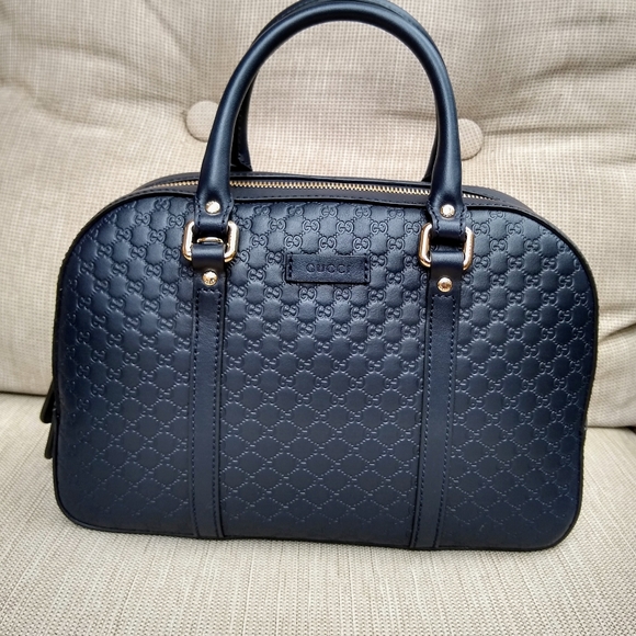 NWT Gucci Guccissima - Navy Blue - Picture 4 of 8
